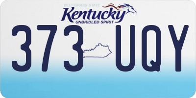 KY license plate 373UQY