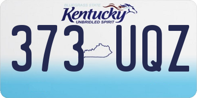 KY license plate 373UQZ
