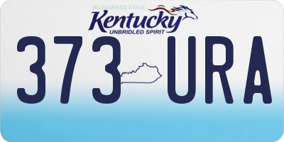 KY license plate 373URA