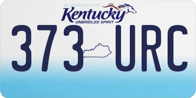 KY license plate 373URC