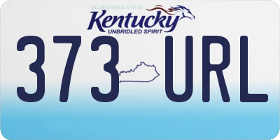 KY license plate 373URL