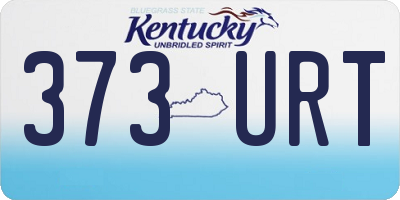 KY license plate 373URT