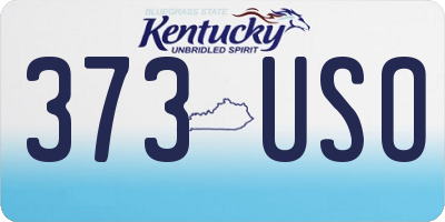 KY license plate 373USO