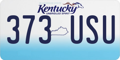 KY license plate 373USU