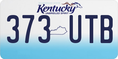 KY license plate 373UTB