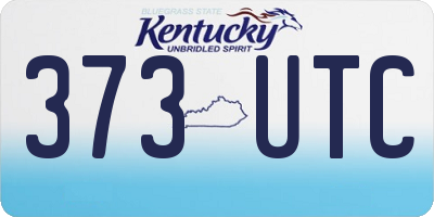 KY license plate 373UTC