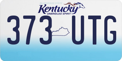 KY license plate 373UTG