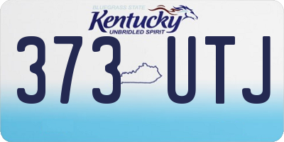 KY license plate 373UTJ