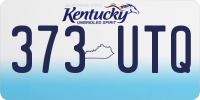 KY license plate 373UTQ