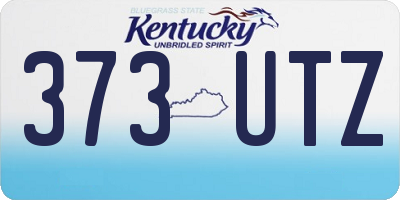 KY license plate 373UTZ
