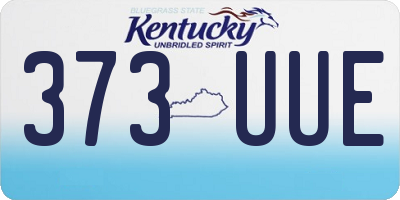 KY license plate 373UUE