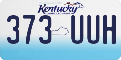 KY license plate 373UUH