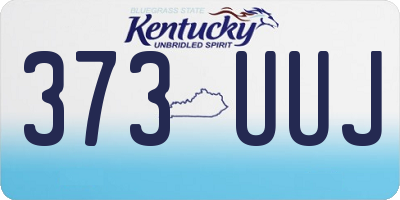 KY license plate 373UUJ