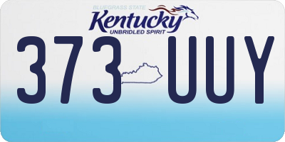 KY license plate 373UUY