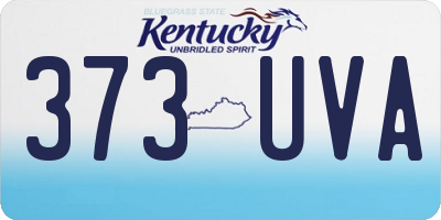 KY license plate 373UVA
