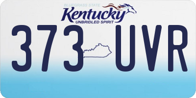 KY license plate 373UVR