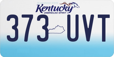 KY license plate 373UVT