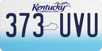 KY license plate 373UVU