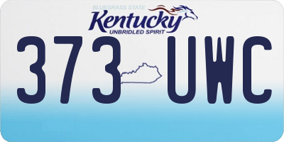 KY license plate 373UWC