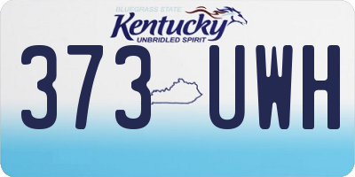 KY license plate 373UWH
