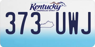 KY license plate 373UWJ