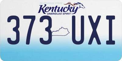 KY license plate 373UXI