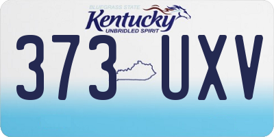 KY license plate 373UXV