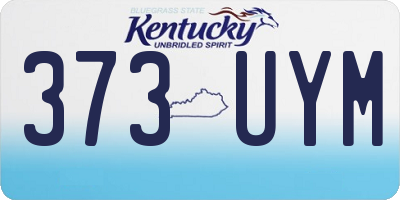 KY license plate 373UYM