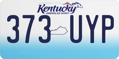 KY license plate 373UYP