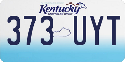 KY license plate 373UYT