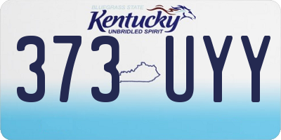 KY license plate 373UYY