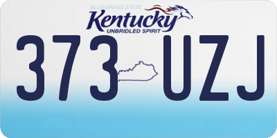KY license plate 373UZJ