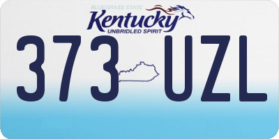 KY license plate 373UZL