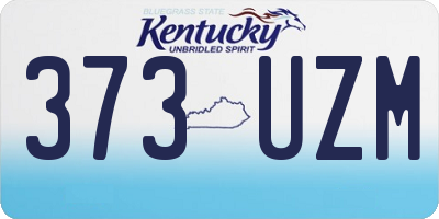 KY license plate 373UZM