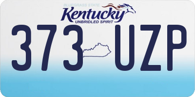 KY license plate 373UZP