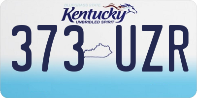 KY license plate 373UZR