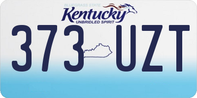 KY license plate 373UZT
