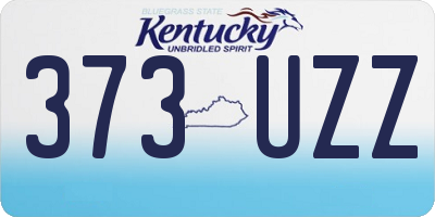KY license plate 373UZZ