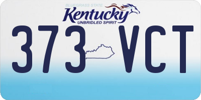 KY license plate 373VCT