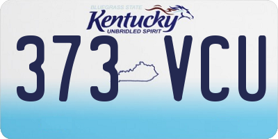KY license plate 373VCU