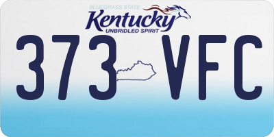 KY license plate 373VFC