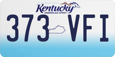 KY license plate 373VFI