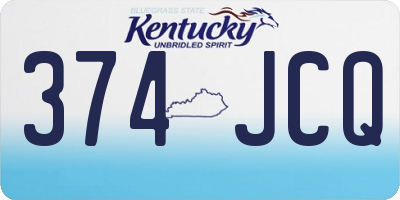 KY license plate 374JCQ