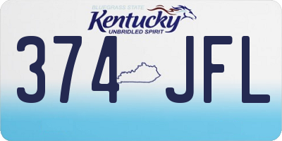 KY license plate 374JFL