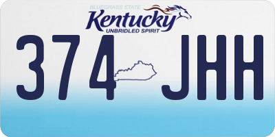 KY license plate 374JHH