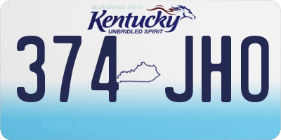 KY license plate 374JHO