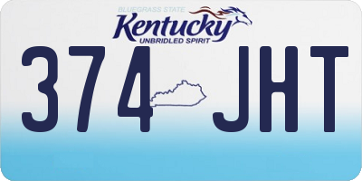 KY license plate 374JHT