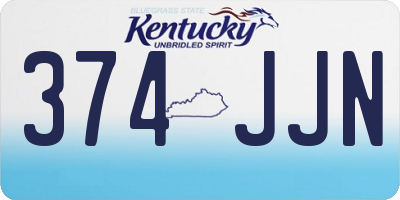 KY license plate 374JJN