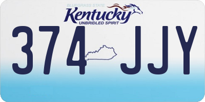 KY license plate 374JJY
