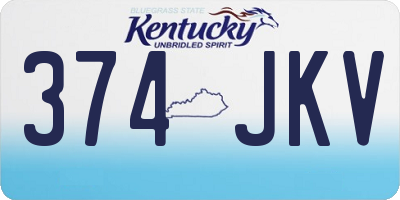 KY license plate 374JKV